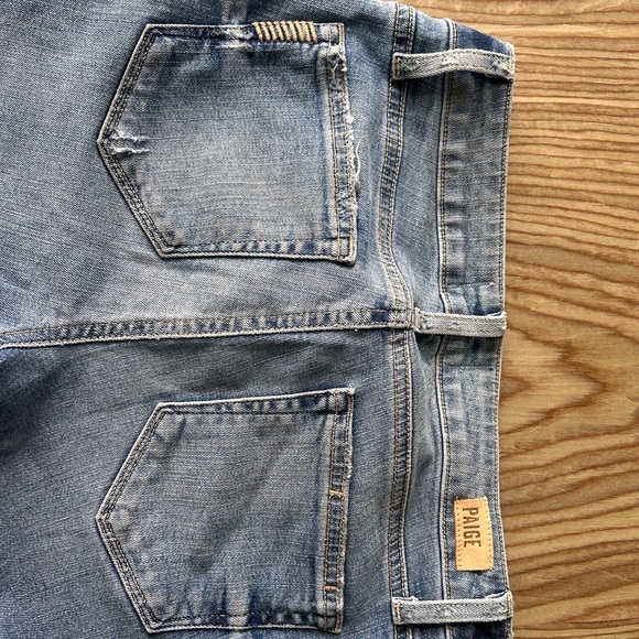 Paige distressed skinny ankle denim size 25 - Picture 3 of 6